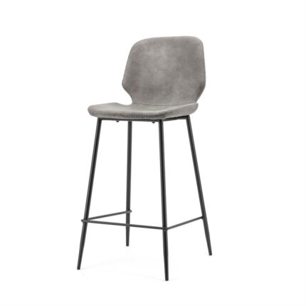 By-Boo Barkruk Bar chair Seashell low - grey