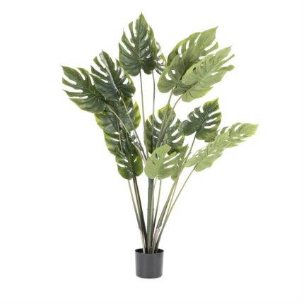 By-Boo Kunstplant Plant Philodendron Monstera Middel (Per 2)