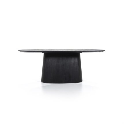 Eleonora Eettafel Aron ovaal 200x110 - zwart