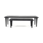 Eleonora Salontafel set Jiska 130x60 / 90x45 - zwart