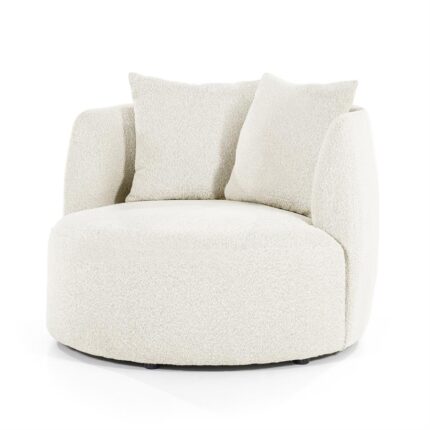 Eleonora Fauteuil Louis met kussen - beige Spark