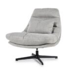 Eleonora Fauteuil Cooper met kussen - grijs Houston