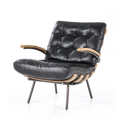 Eleonora Fauteuil Bastiaan - zwart java leder