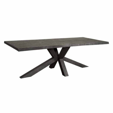 Tower Living Eettafel Sovana Acacia Boomstam kleur Zwart 180x90