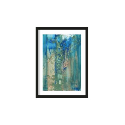 Urban Cotton Blue Green Abstract 50x70 cm - Daniëlle van herk