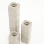 By-Boo Candle holder Cube - taupe